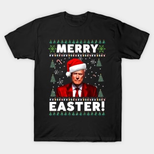 Funny Joe Biden Merry Easter Ugly Christmas T-Shirt